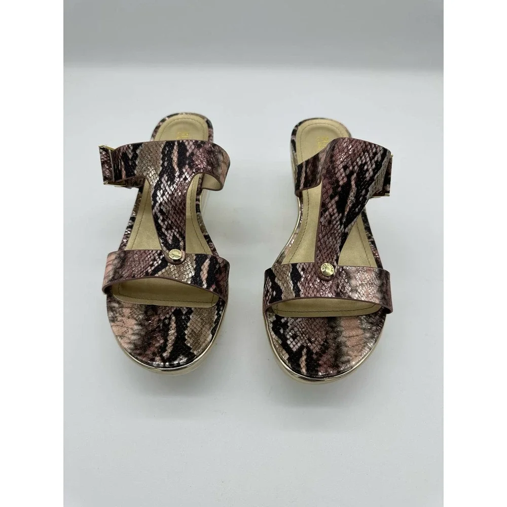 Kenneth Cole Reaction Women's Pepea Buckle Wedge Sandals Women's Shoes 9.5